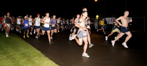 20090322_marathon-start-t 12th Annual Big Island International Marathon start in Pepeekeo.