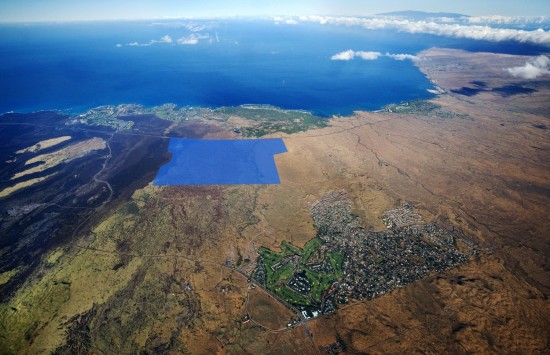 VillagesofAinaLeasite The Villages of Aina Le'a site in Hawaii (in blue)