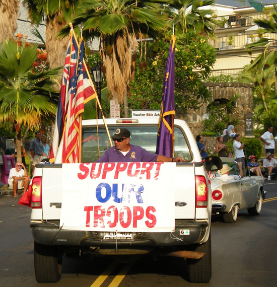 paradetruck The message of the day.