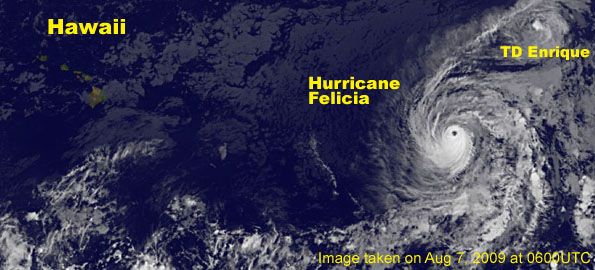 20090807-0600UTC_fulldisc Satellite image taken on Aug 7 at 0600 UTC. Images courtesy of NOAA-NASA GOES Project Click on image above for full earth image.