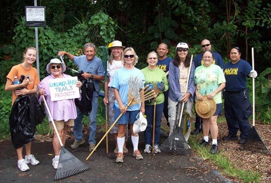 Trail clean-up crew