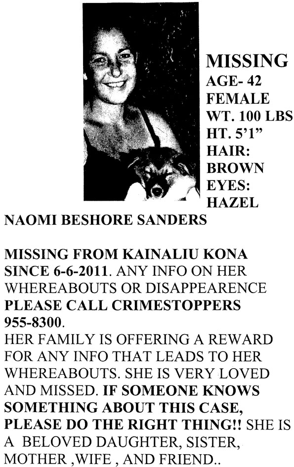 Naomi-Sanders-missing-flyer Flyer being circulated by family of Naomi Sanders.