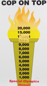 Raising $11K for Special Olympics.