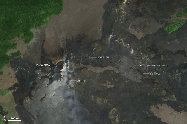 click on image for large view. NASA image by Jesse Allen and Robert Simmon, using ALI data from the EO-1 Team captured October 29, 2011