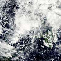 Satellite image of Typhoon Sendong over the Philippines