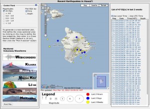 volcweb The Volcweb interface offers a wide range of ways to view seismic data from Hawaii.