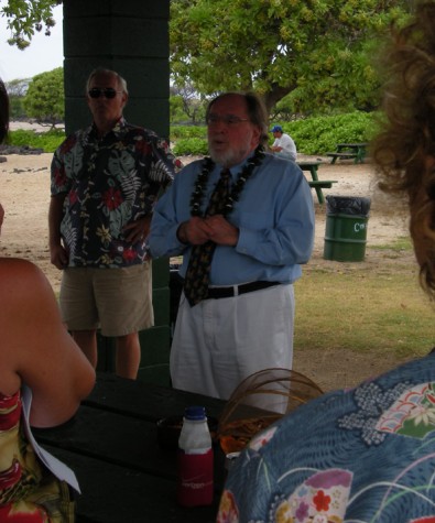 abercrombiekona Congressman Neil Abercrombie formally announced his candidacy on the Big Island at Kona gathering Monday morning. (Hawaii247.com photo by Karin Stanton)