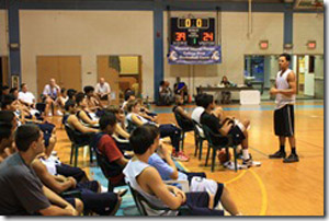 hoopcampclass The camp also included instruction on how to be a successful college athlete. (Photo courtesy of Hawaii Island Hoops)