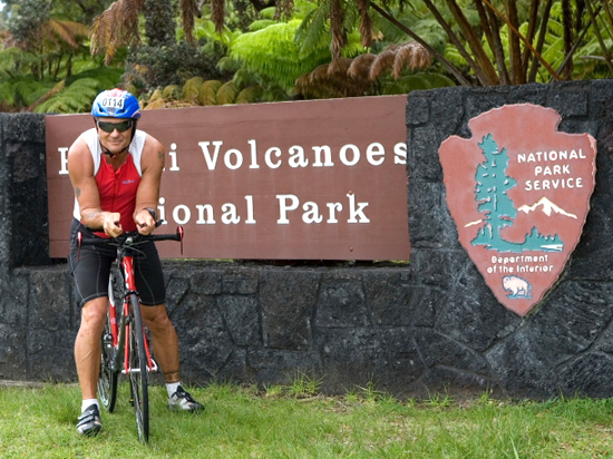 BillGreineisen Training at Kilauea volcano’s 4,000-foot summit provides a workout for Bill Greineisen’s legs and lungs. (Photo courtesy Bill Greineisen)