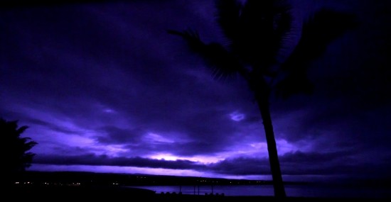 Lighting over Hilo Bay. December 22, 2010