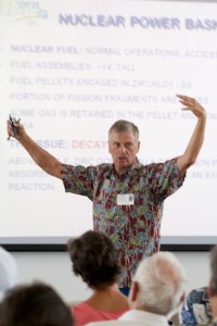 John Deveau001 John Deveau talks about the nuclear reactor in Fukushima, Japan.