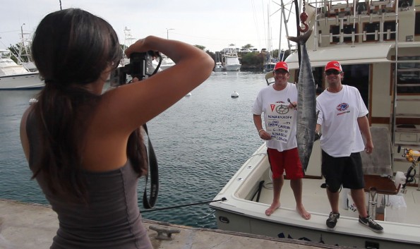 20110625_fishing-ono Angler Daron Castoro pulled in a 27 pound Ono on boat 'Kona Blue' skippered by Captain Dave Crawford Saturday (June 25). Photo by Baron Sekiya | Hawaii 24/7