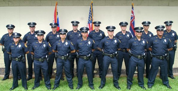 Front row: Lisa Ebesugawa, Brian Tada, Lauren Pacheco, Kaipokoka Aurello, Robert Kamau Jr., Conrad Bidal, Isaac Michaels. Back row: Isabell Feki, Joshua Willing, Joshua Rodby-Tomas, Bryan Young, Christopher Huff, Elik Vodovoz, Kyung Yu, Kamuela Akana.