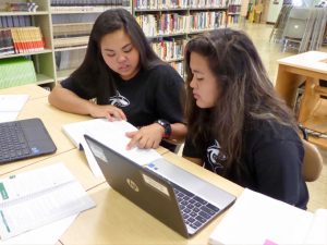 The 17 Honoka'a students who are enrolled in the program will connect with HPU professors using video technology that allows for real-time learning. Photo courtesy of HPU