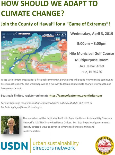 Game of Extremes Workshop Flyer